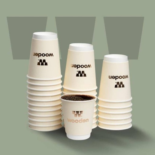 [PT-10004] Cups 12 oz Wooden New