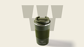 [SW-10003] Wooden Coffee Mug 380 ml Green